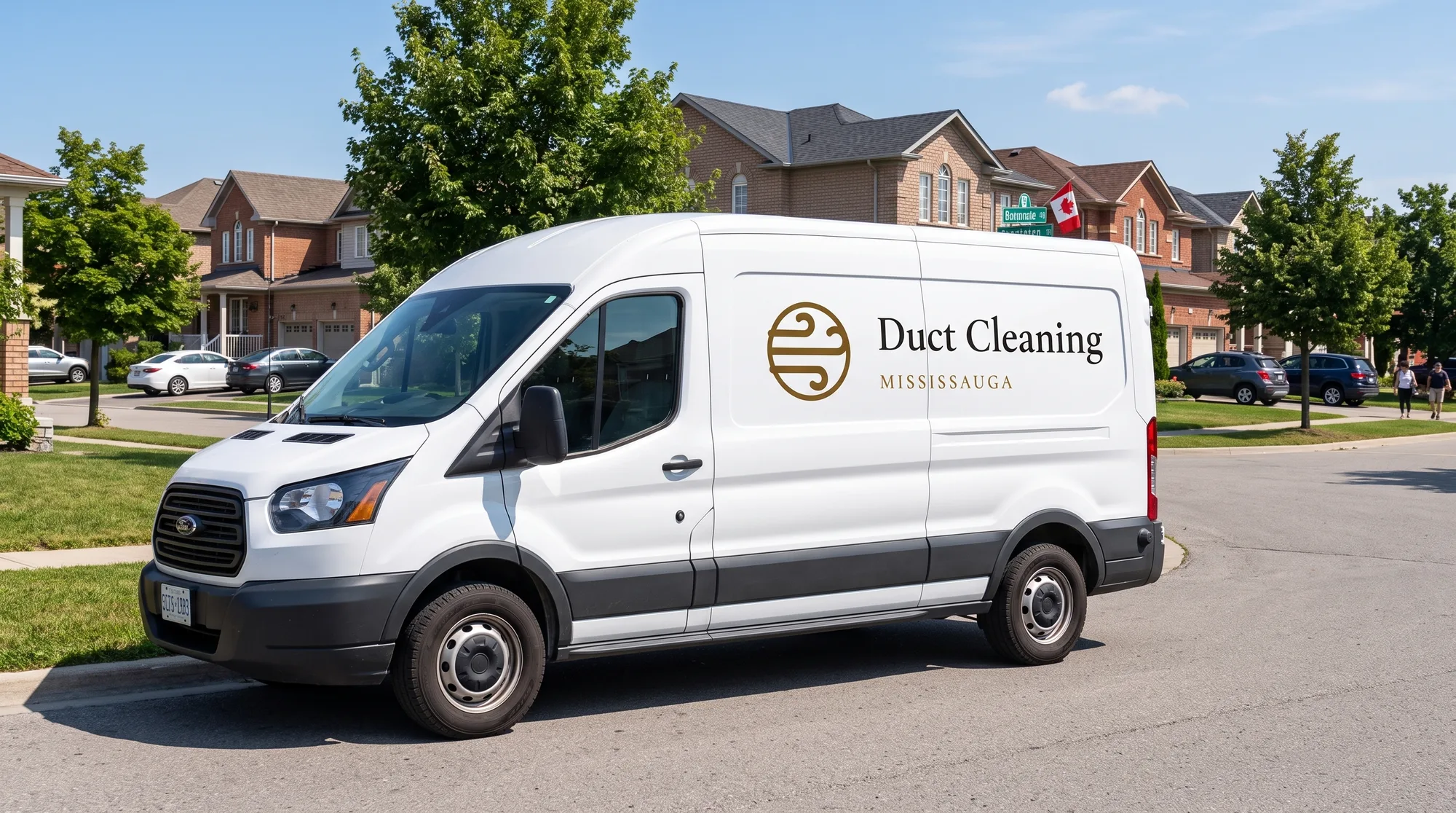 Duct Cleaning Mississauga van parked outside a Mississauga home